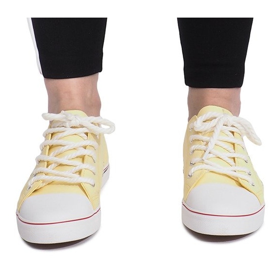 Baskets ajourées beiges Lavso 1