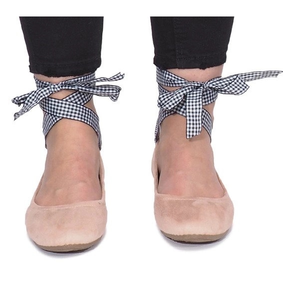 BM Ballerines roses à nœud Acro 1