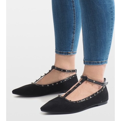 Ballerines noires 127-13 le noir 1