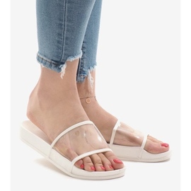 Chaussons transparents blancs 815 blanche 1