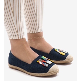 Espadrilles bleu marine, jean H88-5 1