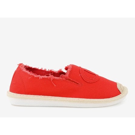 Espadrilles à enfiler rouges XY2618-4 1