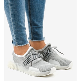 Chaussures de sport pour femmes grises B-6851 1 Chaussures de sport pour femmes grises B-6851 1