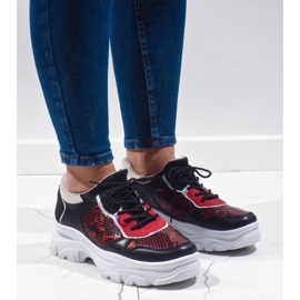Baskets de sport à la mode noires R-462 le noir multicolore 1