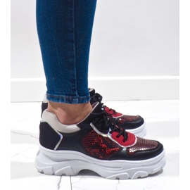 Baskets de sport à la mode noires R-462 le noir multicolore 2