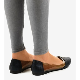 Ballerines noires transparentes B01-1A le noir 2