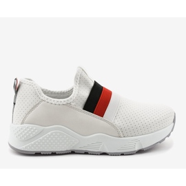 Chaussures de sport blanches à enfiler NB256P-1 1