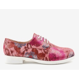 Chaussures de jazz à fleurs rouges classiques ZG629-2 multicolore 1