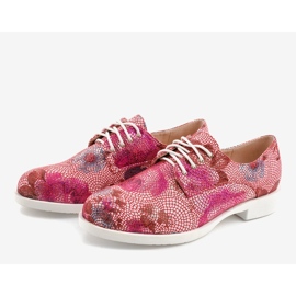 Chaussures de jazz à fleurs rouges classiques ZG629-2 multicolore 2