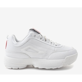 Chaussures de sport à la mode blanches avec coeur F29-5 1
