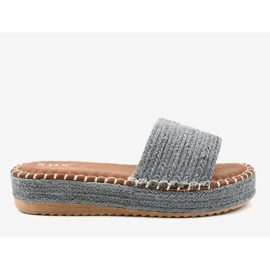 Chaussons espadrilles bleu 7970-PL gris 1