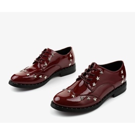 Chaussures femme marron C18-37117 rouge 1 Chaussures femme marron C18-37117 rouge 1