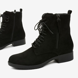 Bottes de travail en daim noir A8315 / A le noir 1