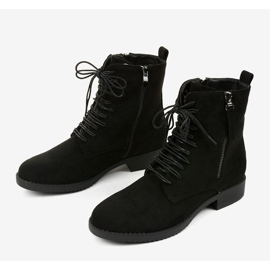 Bottes de travail en daim noir A8315 / A le noir 2