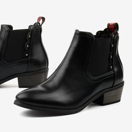 Bottines plates noires Nilanda le noir 1