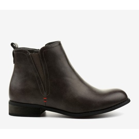 Bottes isolées grises avec une fermeture éclair Simplegleam 2