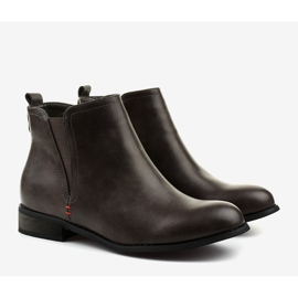 Bottes isolées grises avec une fermeture éclair Simplegleam 3