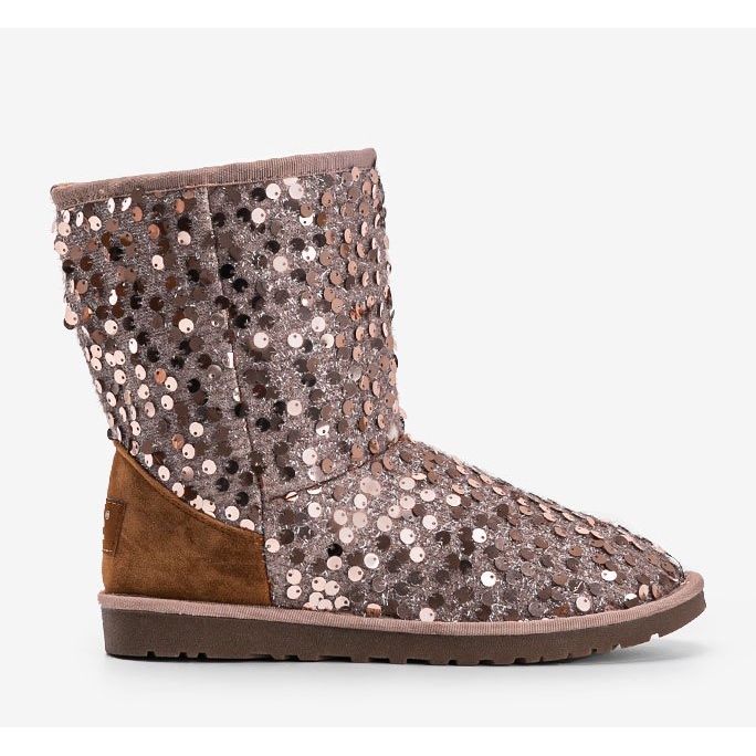 Bottes isothermes beiges emu Stouteyes brun 2