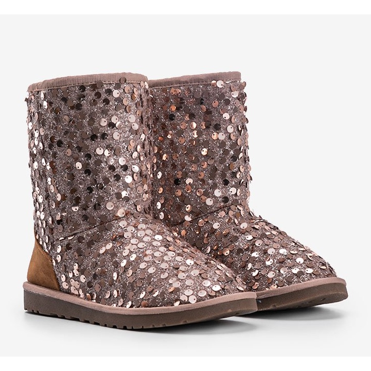 Bottes isothermes beiges emu Stouteyes brun 1