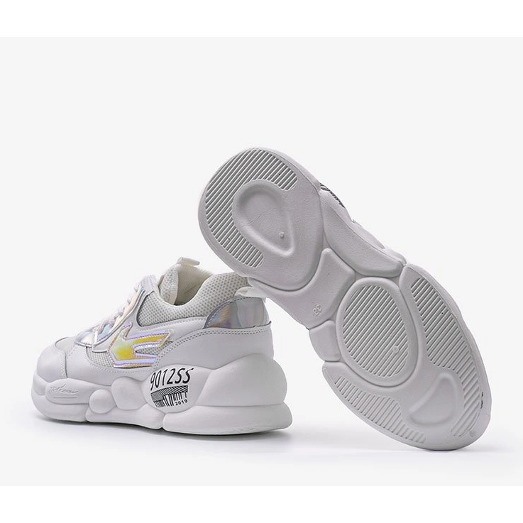 Baskets blanches holo pour femmes BO-253 1
