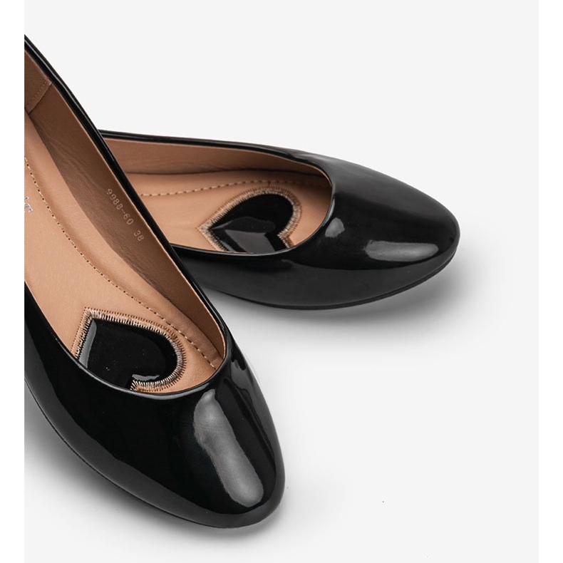 Ballerines India laquées noires le noir 1