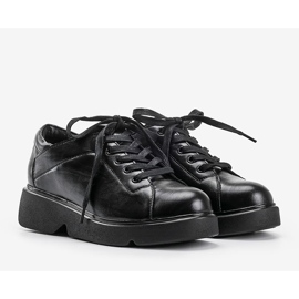 Chaussures noires mates sur le coin Alena 1