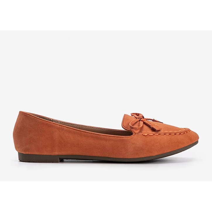 Ballerines en daim orange Amara 1