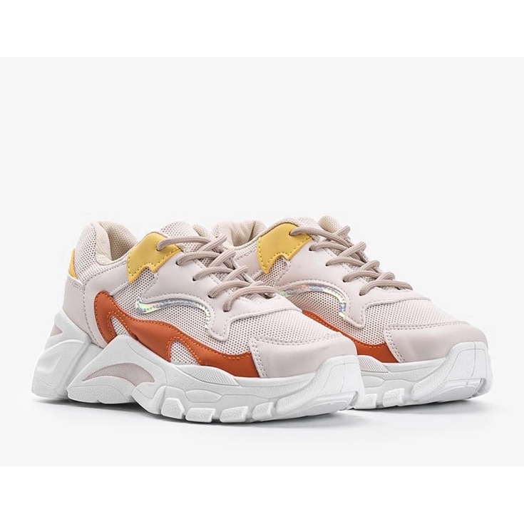 Baskets de sport Lesly beiges 1