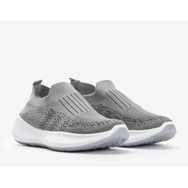 Chaussures de sport grises avec zircone cubique Mia 1 Chaussures de sport grises avec zircone cubique Mia 1