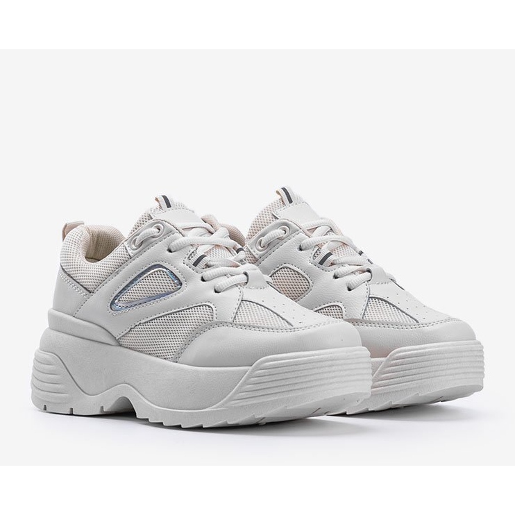 Baskets beiges à semelle épaisse Jaida 2