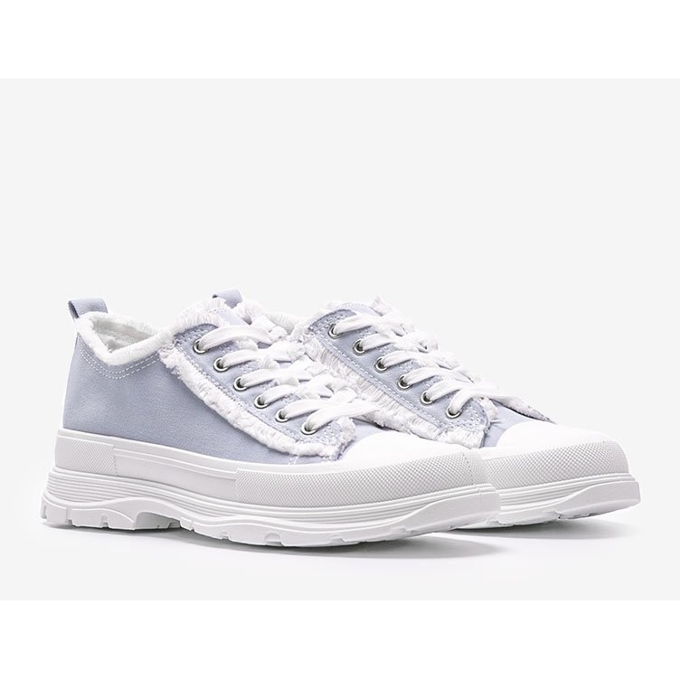 Baskets bleues à semelle épaisse Makenna 1