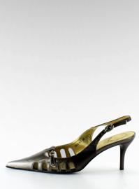 Talons hauts avec talon ouvert 39555-41V noir 1