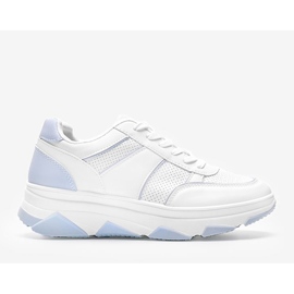 Baskets blanches et bleues Julissa 1