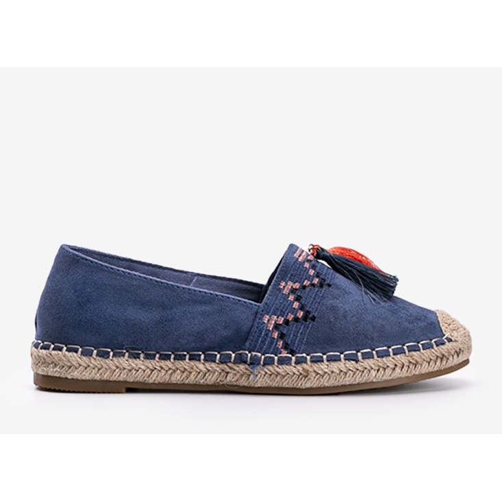 Espadrilles à franges bleues Alyana 1