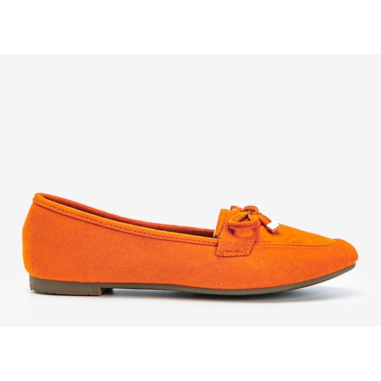 Mocassins orange à nœud Arlene 1 Mocassins orange à nœud Arlene 1