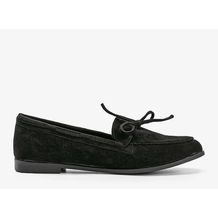 Mocassins en éco-suède Kierra noirs le noir 1