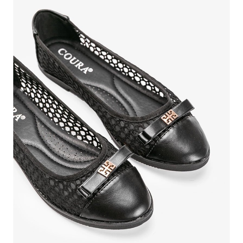 Ballerines ajourées noires Kaley 1
