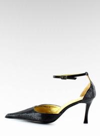 Escarpins à bout pointu en 3963A Noir 1