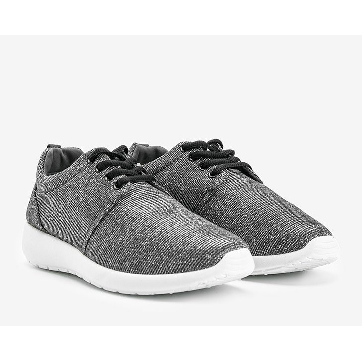 Chaussures de sport en brocart gris de Gretchen 1