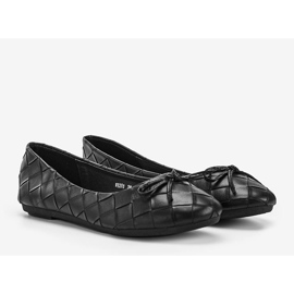 Ballerines tressées noires Kaiden 2