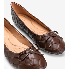 Ballerines tressées marron Kaiden brun 1 Ballerines tressées marron Kaiden brun 1