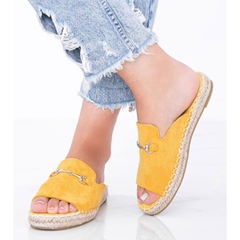 Chaussons moutarde à boucle Roseau jaune 2
