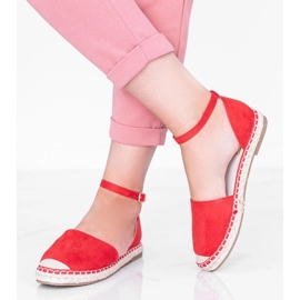 Sandales espadrilles rouges Chloe Star 1 Sandales espadrilles rouges Chloe Star 1