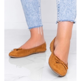 Ballerines marron à nœud Angelina brun 1 Ballerines marron à nœud Angelina brun 1