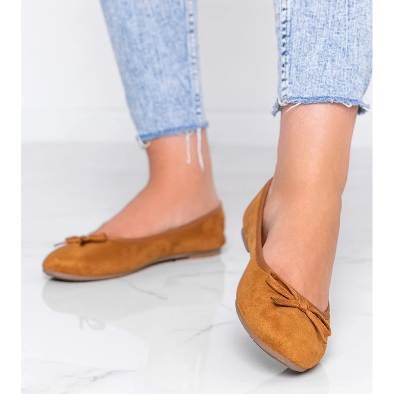 Ballerines marron à nœud Angelina brun 1 Ballerines marron à nœud Angelina brun 1