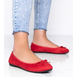 Ballerines rouges à nœud Angelina 1 Ballerines rouges à nœud Angelina 1