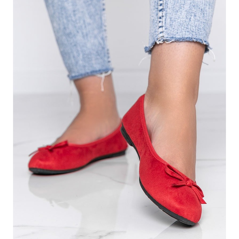 Ballerines rouges à nœud Angelina 2 Ballerines rouges à nœud Angelina 2