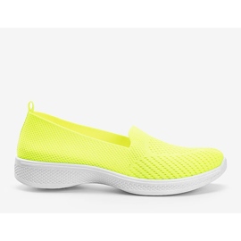 Baskets vertes fluo Slip On Jamaica 1