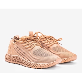 Baskets Pinnie camel brun 1