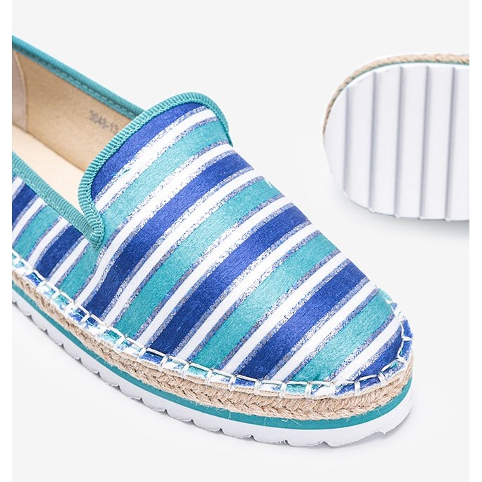 Espadrilles rayées bleu Ottawa 1